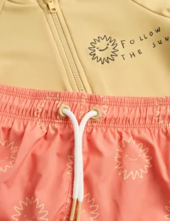 Follow The Sun Rash Vest & Swim Shorts (0-5 Yrs)
