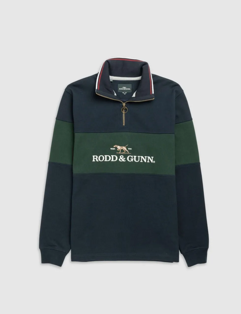 Foresters Peak Colour Block Half Zip Sweatshirt