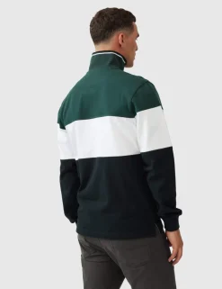 Foresters Peak Colour Block Half Zip Sweatshirt