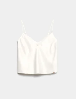 Forget Me Not Satin & Lace Cami top