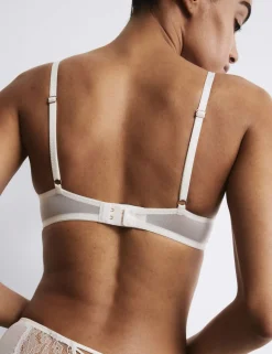 Forget Me Not Satin Wired Plunge Bra (A-E)