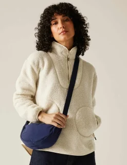 Frankie Borg Funnel Neck Half Zip Fleece