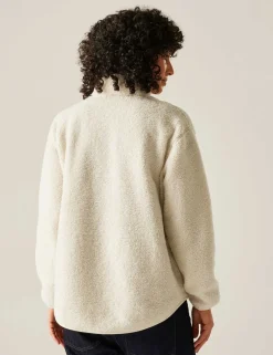 Frankie Borg Funnel Neck Half Zip Fleece