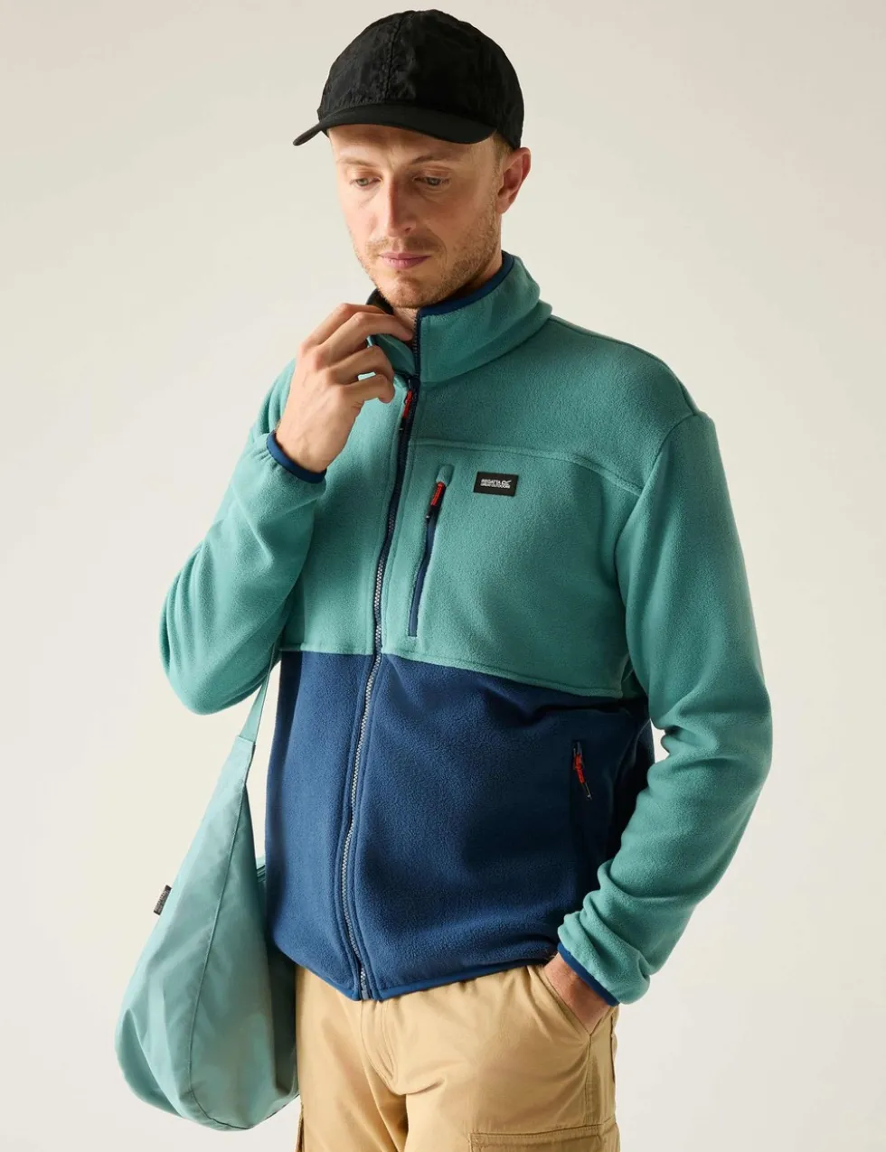 Frankie Colour Block Zip Up Fleece
