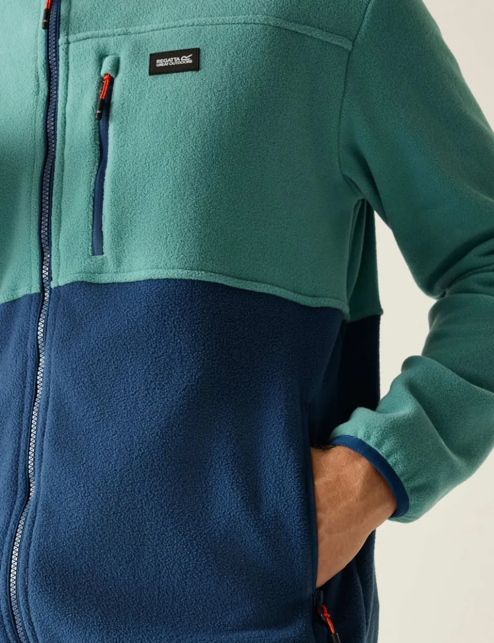 Frankie Colour Block Zip Up Fleece