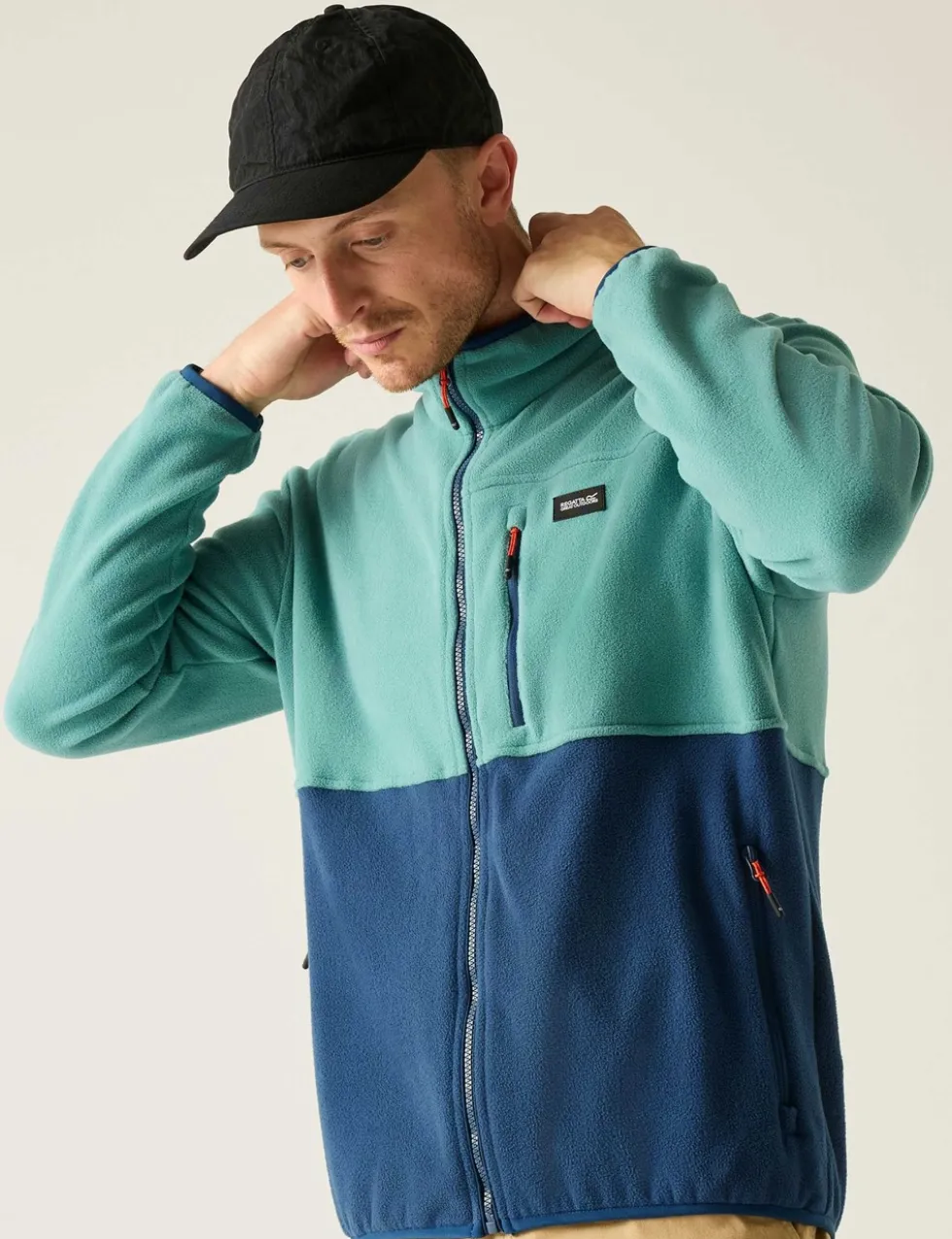 Frankie Colour Block Zip Up Fleece