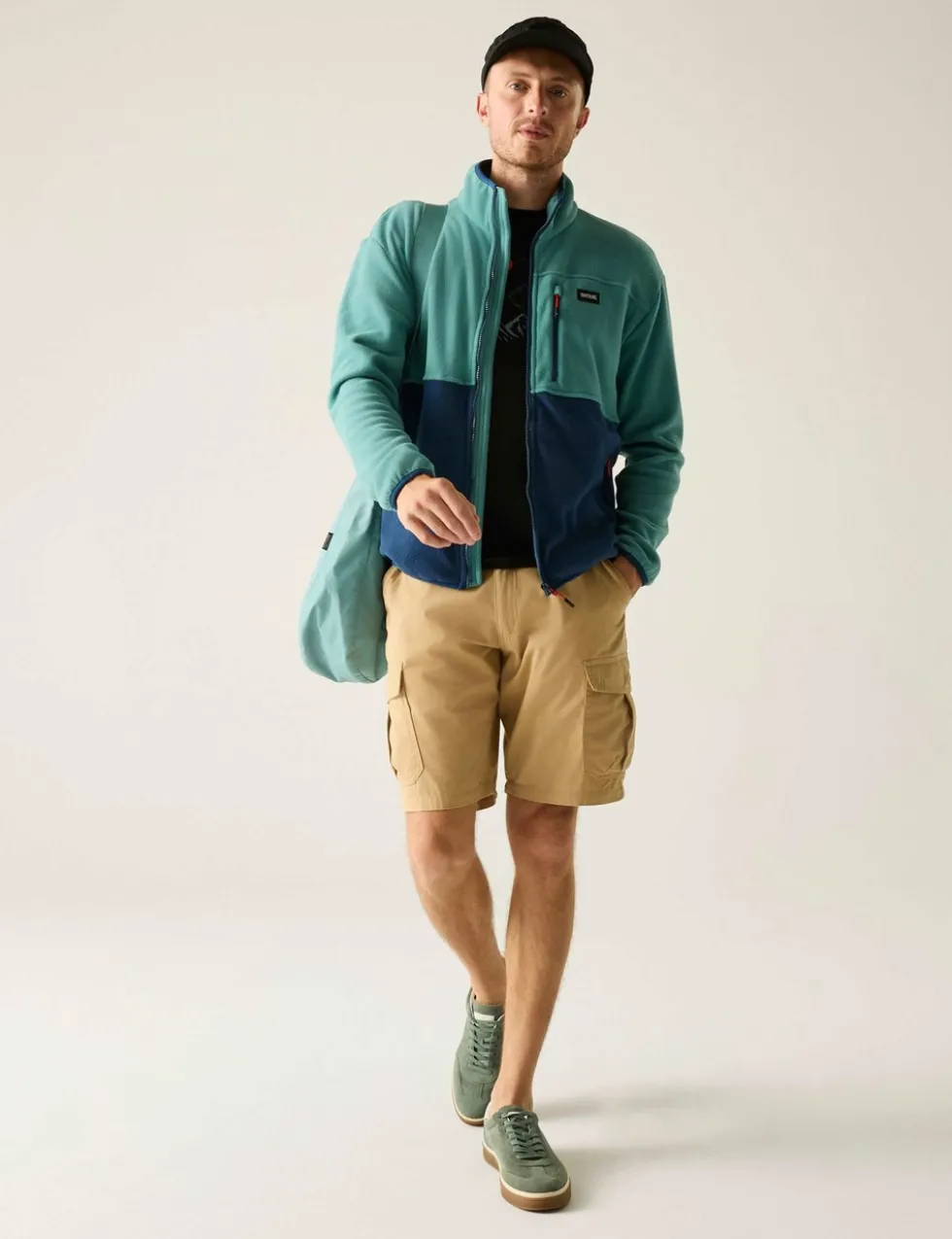 Frankie Colour Block Zip Up Fleece