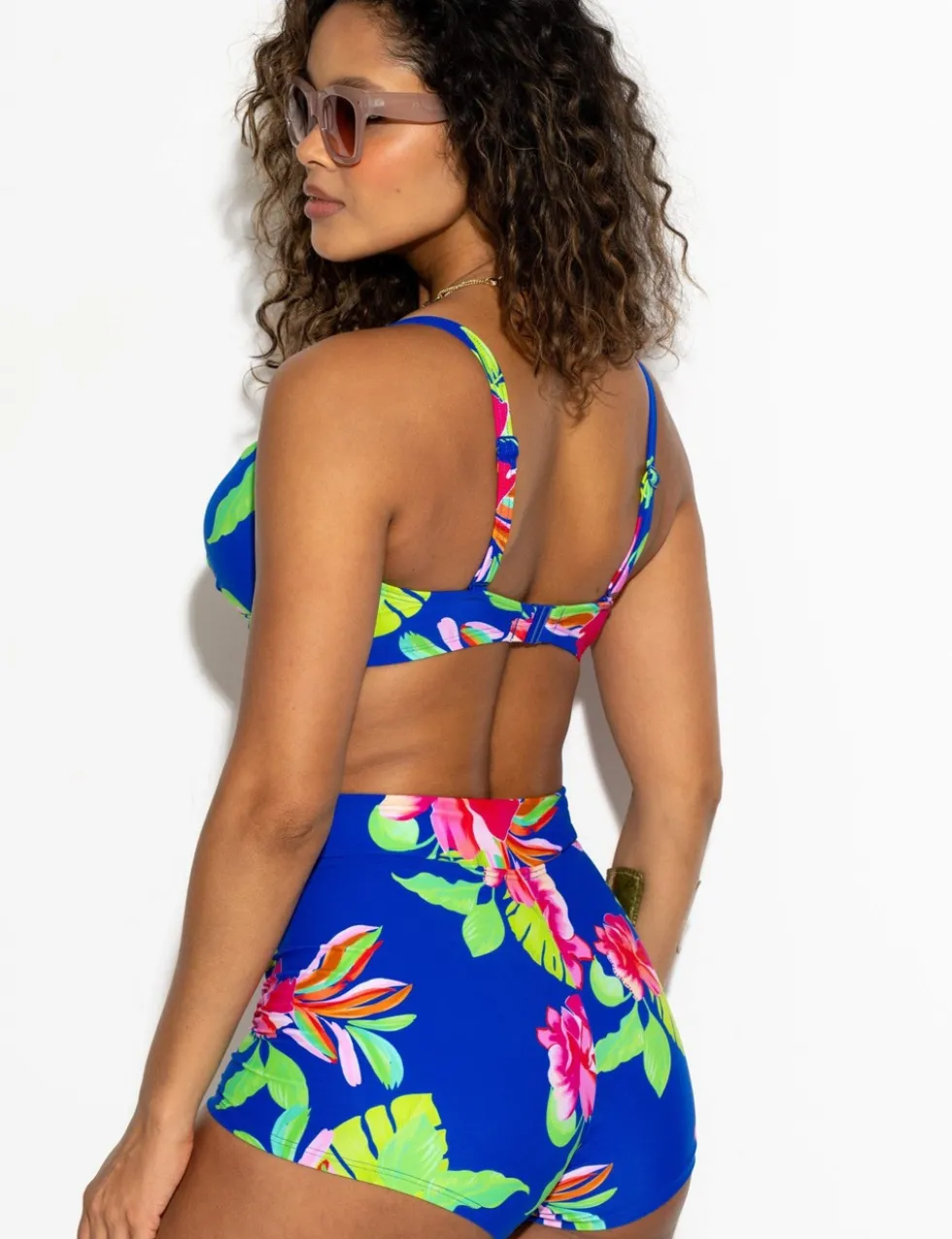 Free Spirit Floral High Waisted Swim Shorts