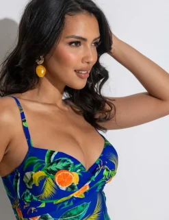 Free Spirit Printed Wired Padded Swimsuit