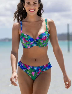 Free Spirit Twist Front Ruched Tummy Control Swimsuit