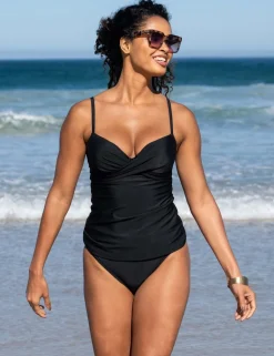 Free Spirit Wired Padded V-Neck Tankini Top