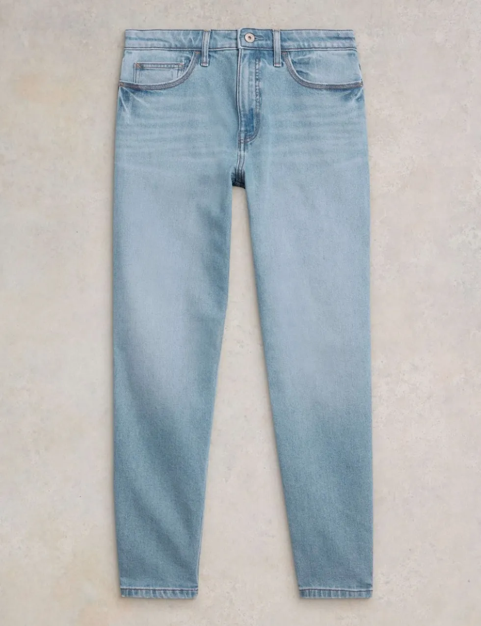 Freya Mid Rise Straight Leg Jeans