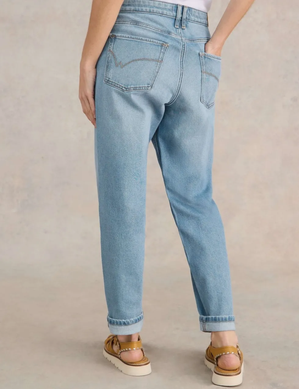 Freya Mid Rise Straight Leg Jeans