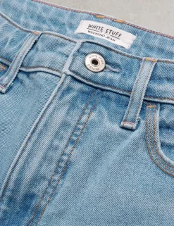 Freya Mid Rise Straight Leg Jeans