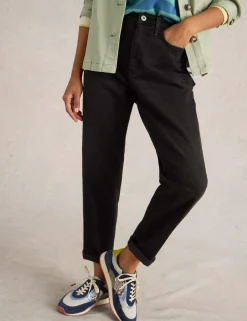 Freya Mid Rise Straight Leg Jeans