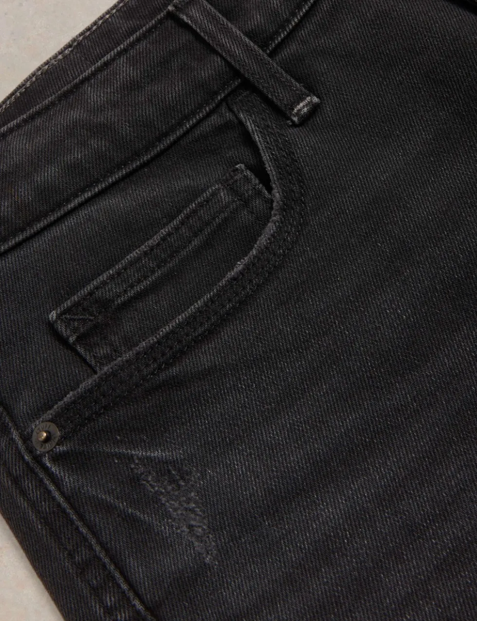 Freya Mid Rise Straight Leg Jeans