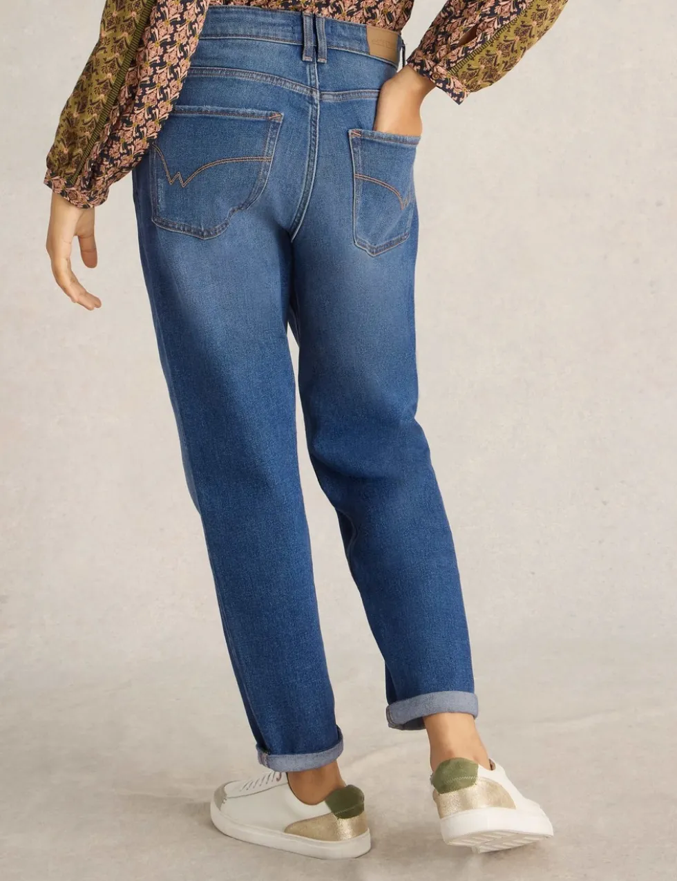Freya Mid Rise Straight Leg Jeans