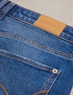 Freya Mid Rise Straight Leg Jeans