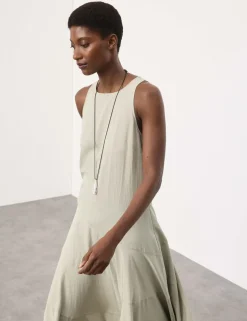 Full Circle Seam Midaxi Skater Dress