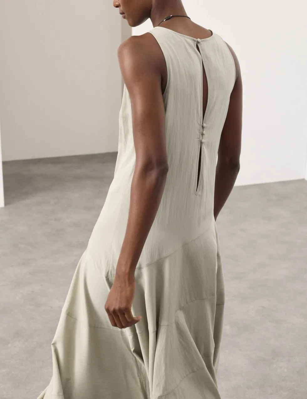 Full Circle Seam Midaxi Skater Dress