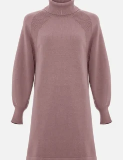 Funnel Neck Mini Jumper Dress