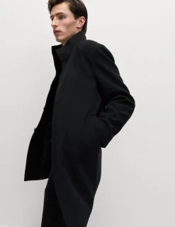 Funnel Neck Overcoat