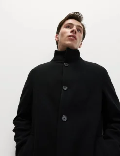 Funnel Neck Overcoat