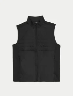 Funnel Neck Quilted Gilet