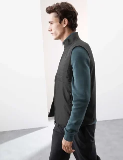 Funnel Neck Quilted Gilet