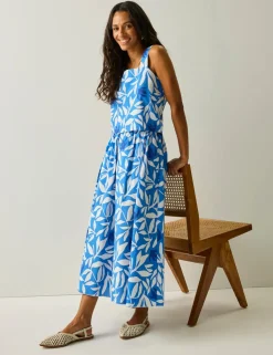Galdana Pure Cotton Printed Midi Skirt