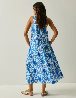 Galdana Pure Cotton Printed Midi Skirt