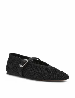 Gayla Buckle Woven Flat Pumps