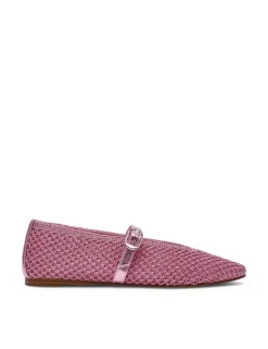 Gayla Buckle Woven Flat Pumps