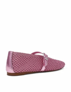 Gayla Buckle Woven Flat Pumps