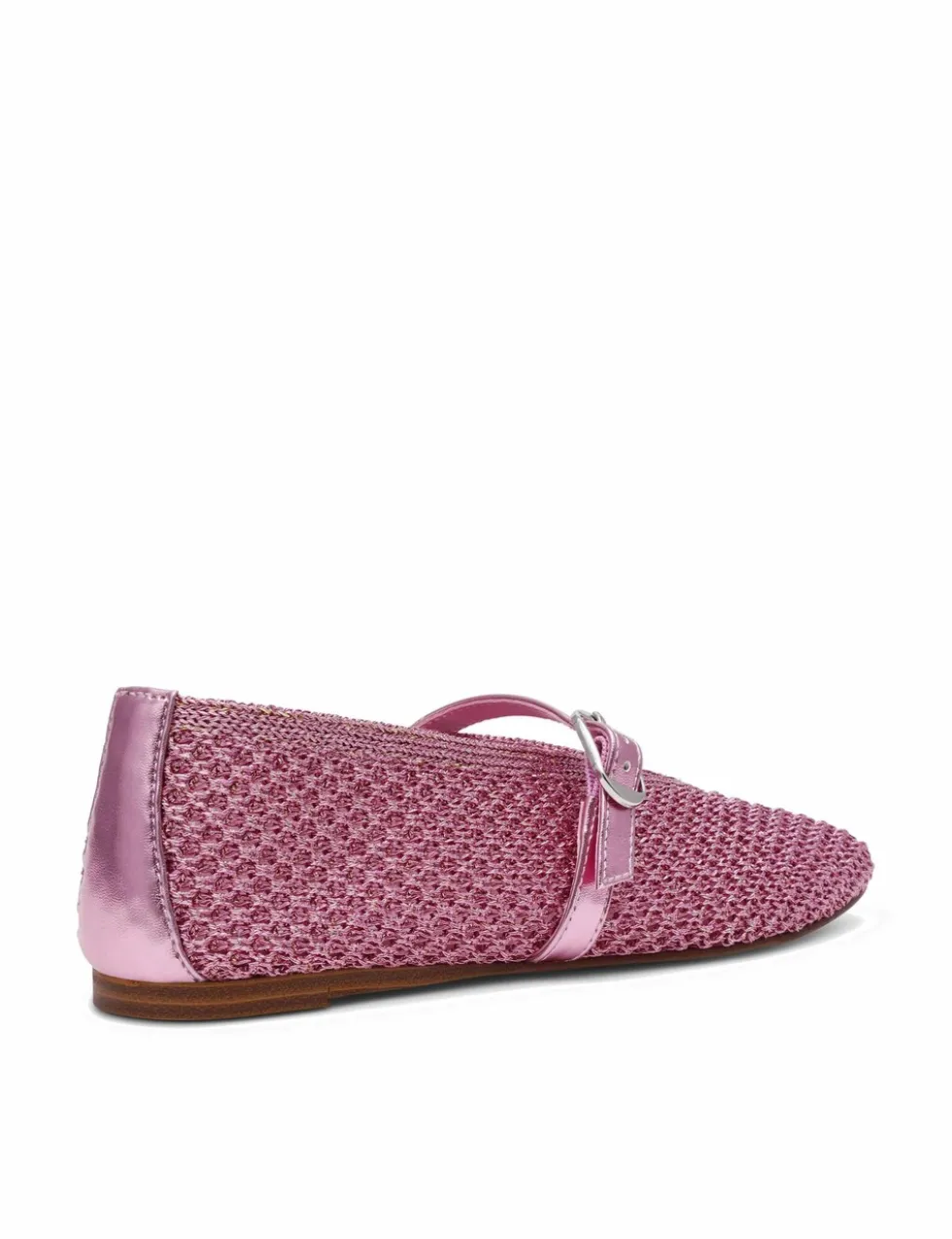 Gayla Buckle Woven Flat Pumps