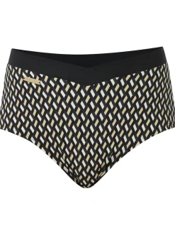 Geometric High Waisted Bikini Bottoms