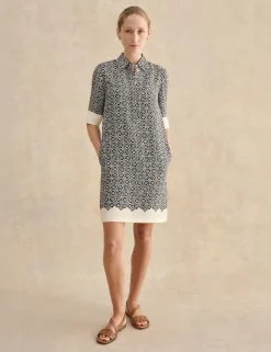 Geometric Mini Shift Dress