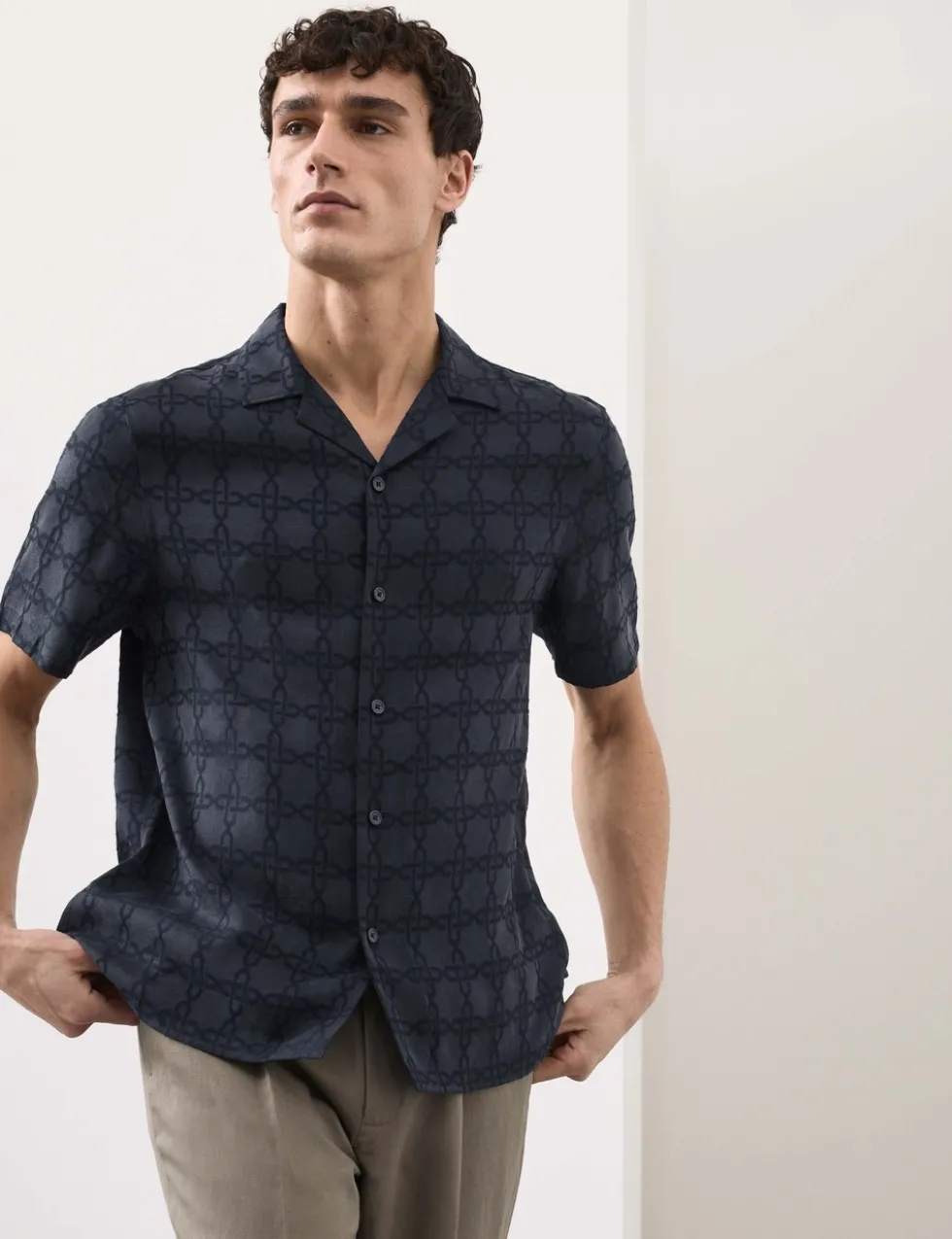 Geometric Print Shirt