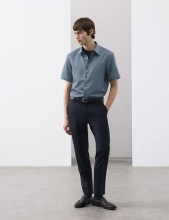 Geometric Print Short Sleeve Shirt