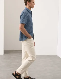 Geometric Print Short Sleeve Shirt