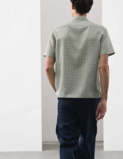 Geometric Print Short Sleeve Shirt