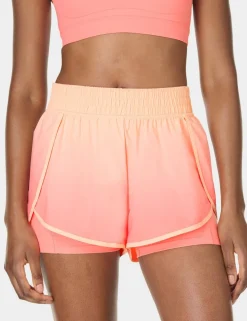 Get Set 2 in 1 High Waisted Sports Shorts