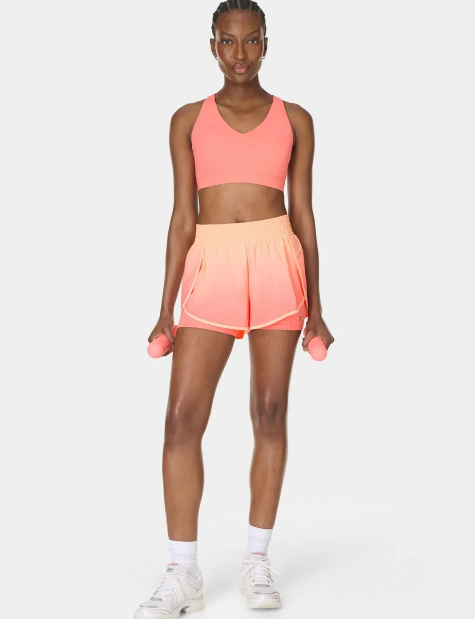 Get Set 2 in 1 High Waisted Sports Shorts