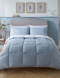 Gingham 10.5 Tog Coverless Duvet Set