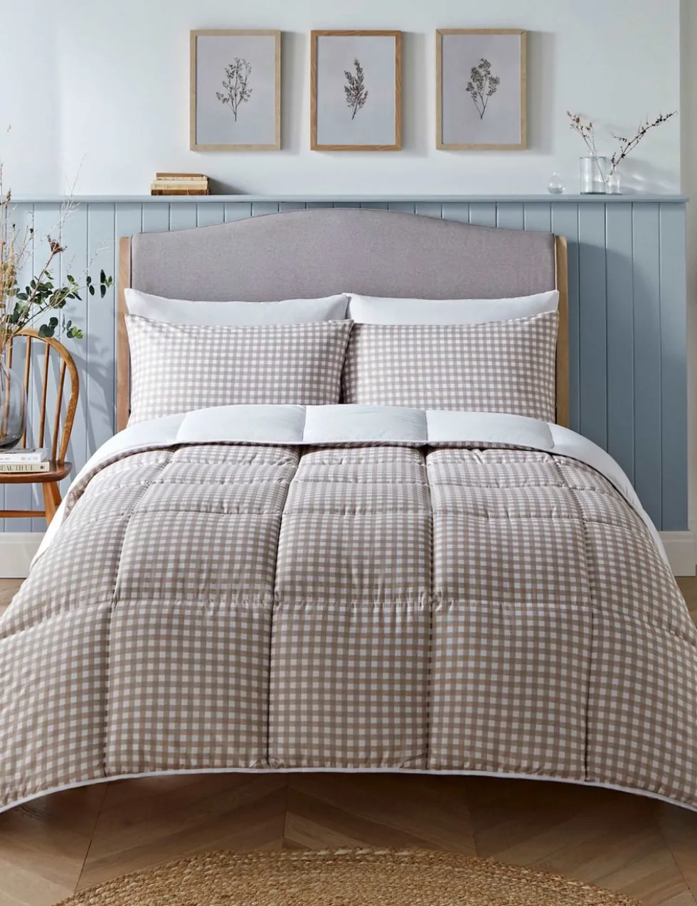 Gingham 10.5 Tog Coverless Duvet Set