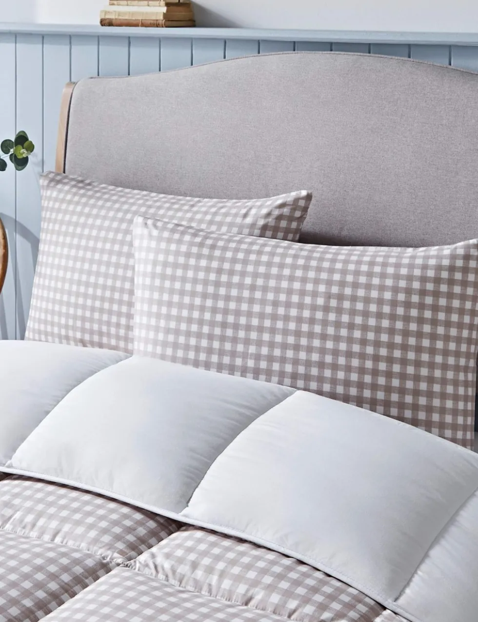 Gingham 10.5 Tog Coverless Duvet Set