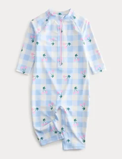 Gingham Cherry Sun Safe Swimsuit (2-8 Yrs)