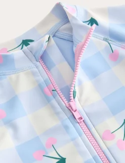 Gingham Cherry Sun Safe Swimsuit (2-8 Yrs)