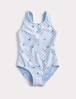 Gingham Cherry Swimsuit (2-8 Yrs)