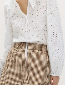 Gingham High Waisted Shorts